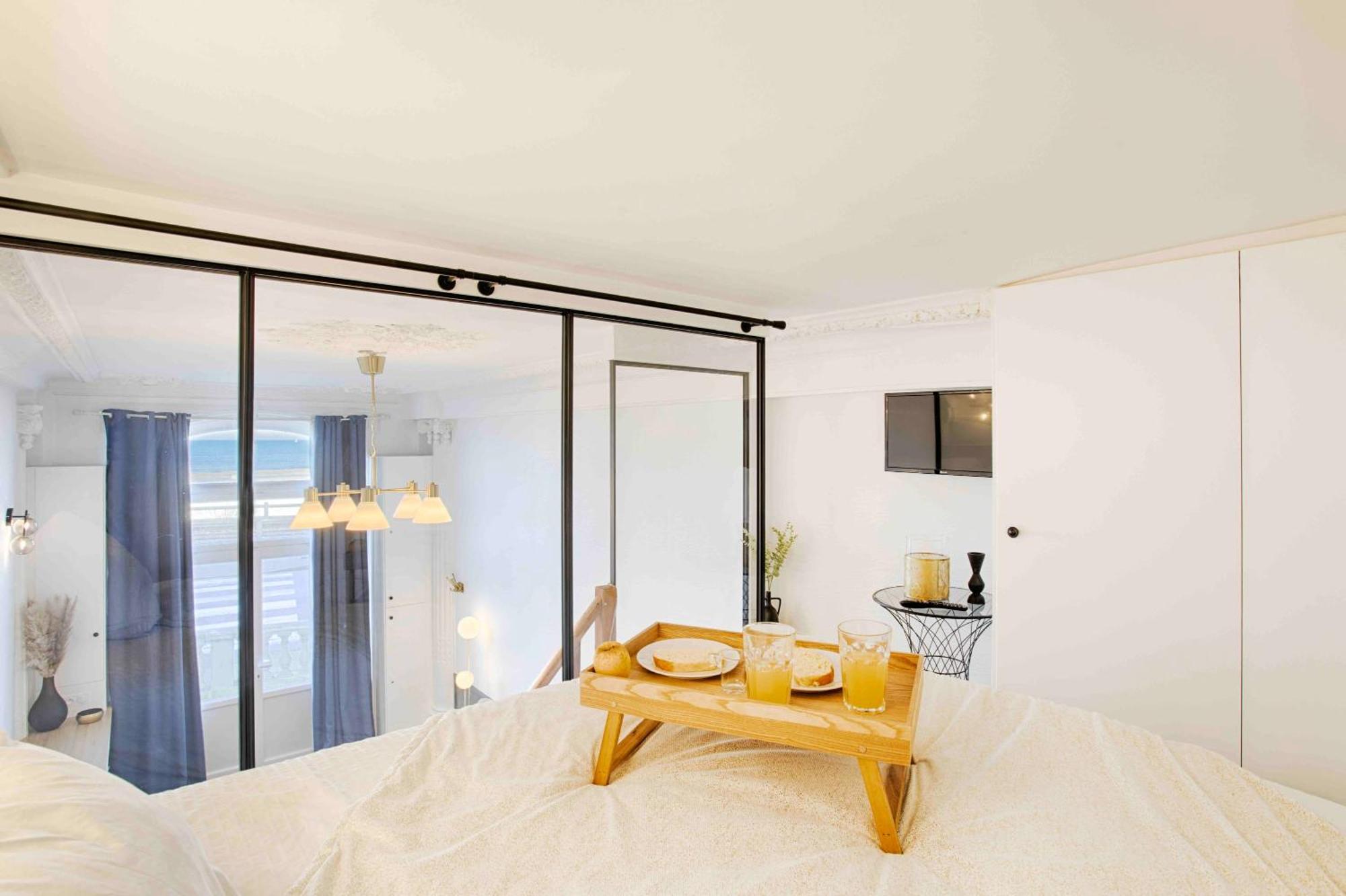Welc'Home In Houlgate - Vue Et Acces Direct Sur Mer Luaran gambar